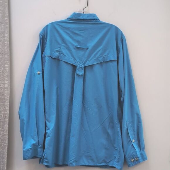 EXOFFICIO Sports or Casual Outdoor Shirt Blue Size Medium - Picture 2 of 8